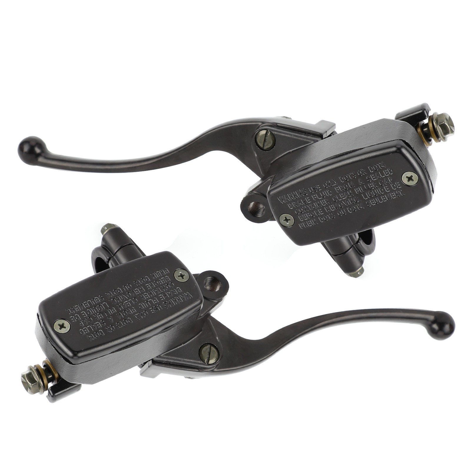 Motorcycle Hydraulic Brake Clutch Master Cylinder Lever Black CNC Aluminum Alloy