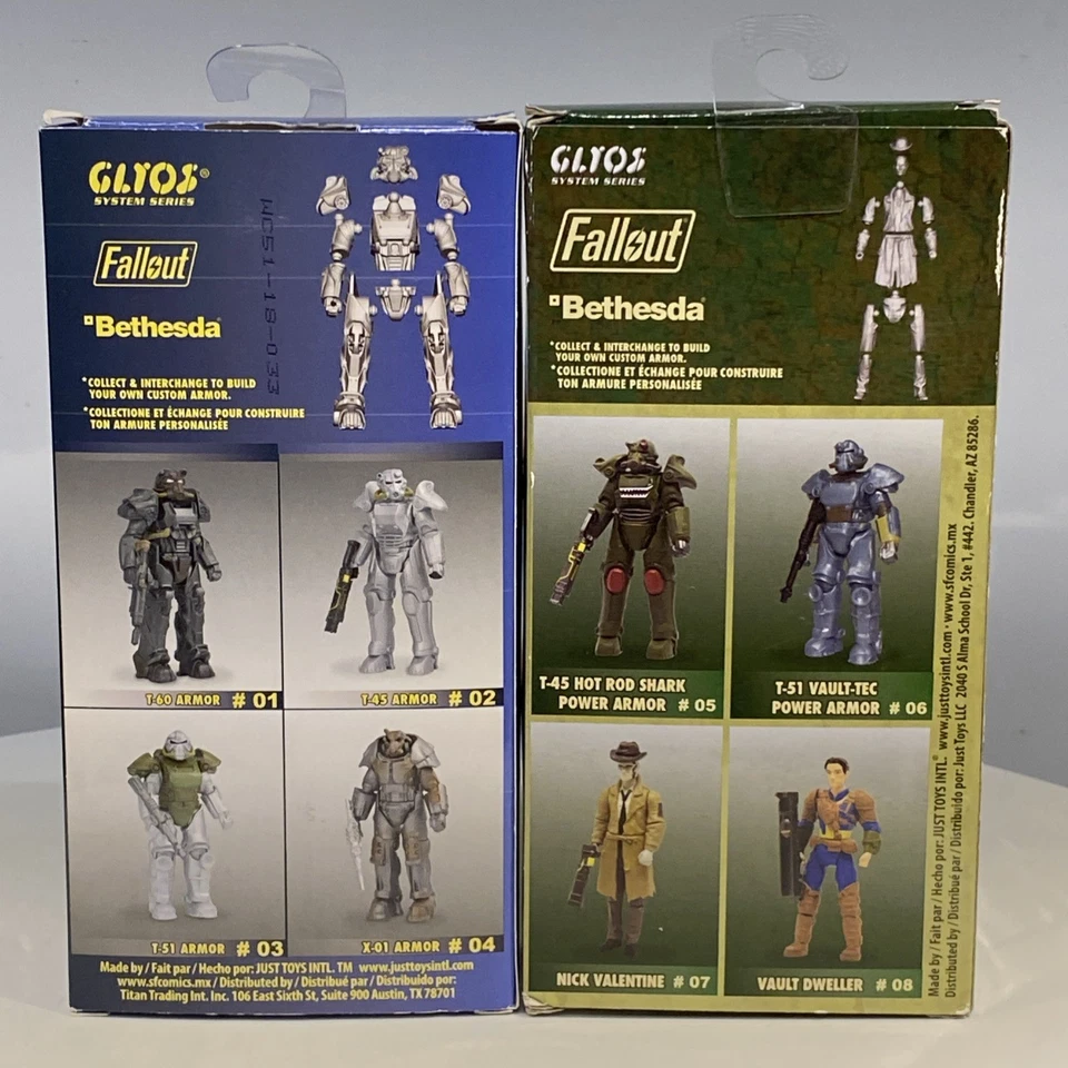 ЛОТ из 2 экшн-фигурок Fallout Mega Merge серии 1 T-60 Power Armor No01 и 07 - Изображение 4 из 4