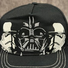 Star Wars Darth Vader Stormtrooper Kids Snapback Hat Black Embroidered Cap