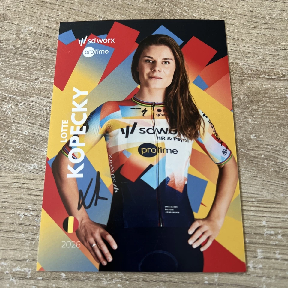 CYCLISME CYCLING WIELRENNEN CP DÉDICACÉE LOTTE KOPECKY SD WORX 2026 - Photo 1/1