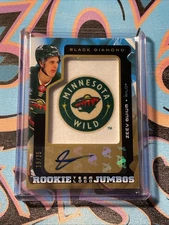 Zeev Buium 19/25 Rookie Team Logo Jumbos Auto 2025-26 UD Black Diamond (CH)