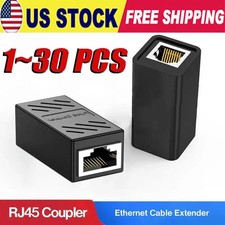 RJ45 Inline Coupler Cat7 Cat6 Cat5e Cat5 Ethernet LAN Network Cable Adapter Lot