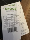 New Crocs Miami Thong Sandal Black Miami Thong Flip Flop Shoes Women's Size 6 — photo 2