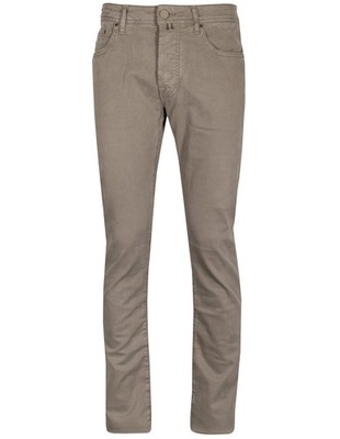 Jacob Cohen Baumwollhose Lenny Milano in Graubeige