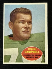 1960 Topps #90 Marion Campbell Philadelphia Eagles EX