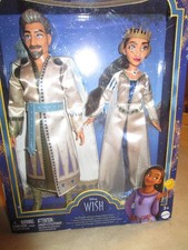 Disney Wish King Magnifico Queen Amaya of Rosas Doll Figures 2-Pack - New