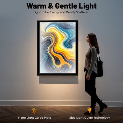LED Light Box Movie Poster Display 23.6×35.8'' Advertising Frame Store Wall Mount