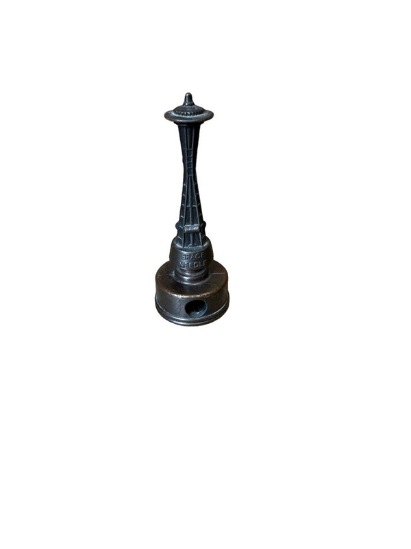 Seattle Space Needle Bronze Miniature Pencil Sharpener Washington Souvenir Vtg