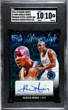 2023-24 Hoops Premium Stock Harold Miner Hoops Ink Green Prizm Auto/8 SGC 10/10