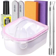 New Teenitor Nail Soaking Bowl Soak Off Gel Polish Dip Powder Remover, Manicure