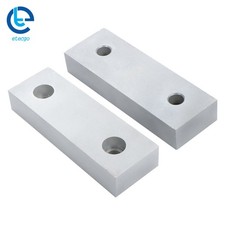 1 Pair 6" 2" 1" Reversible Precision Aluminum Soft Jaws For 6" Milling Vise