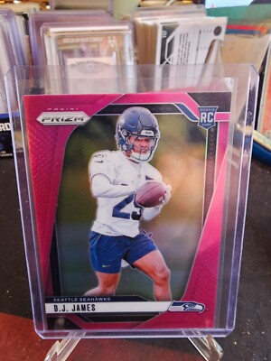 2024 Panini Prizm D.J. James RC #322 Pink Pulsar Prizm