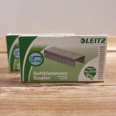   Leitz Heftklammern 24/6   Originalverpackt, mehrere Packungen verfügbar  