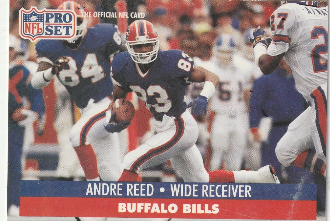 FREE SHIPPING-MINT-1991 Pro Set Andre Reed #81 BILLS PLUS BONUS CARDS