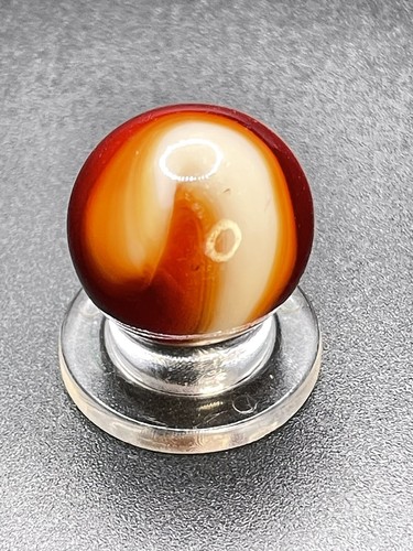 Harder To Find Akro Blood And Bone Corkscrew Marble Vintage Marbles 0.629”