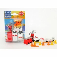 IWAKO Japanese Puzzle Erasers EMERGENCY VEHICLES Blister Card Set