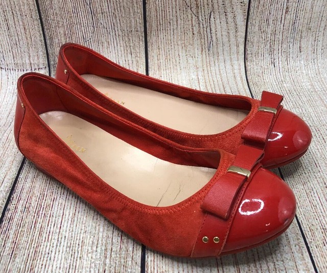 women's orange flats