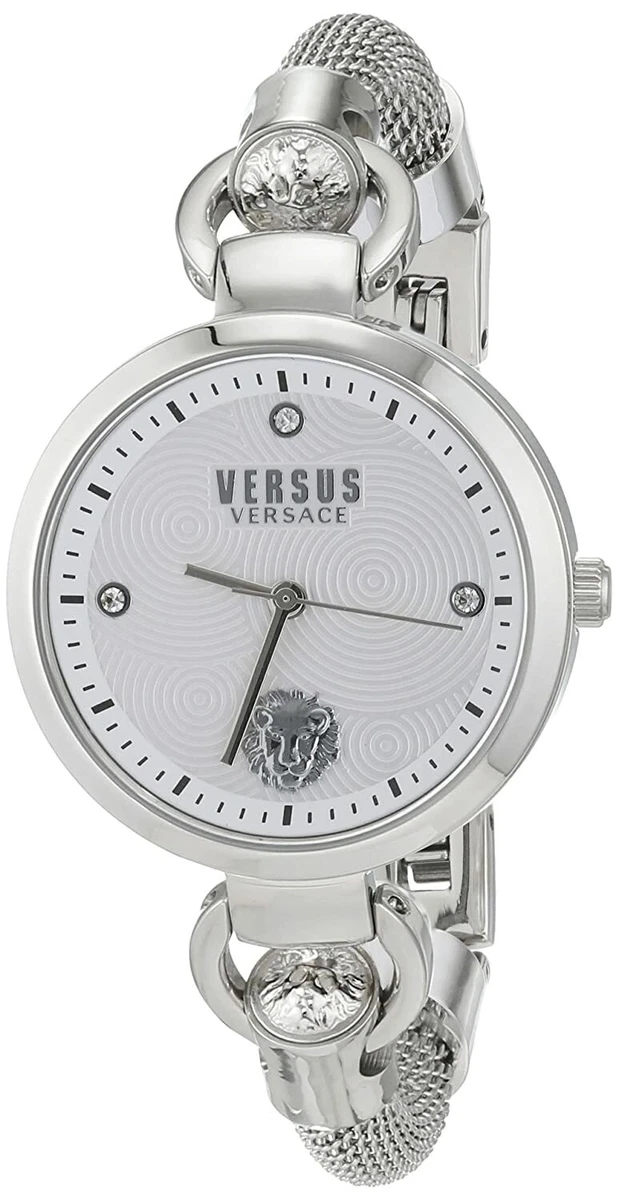 Versace women's clearance silver watch