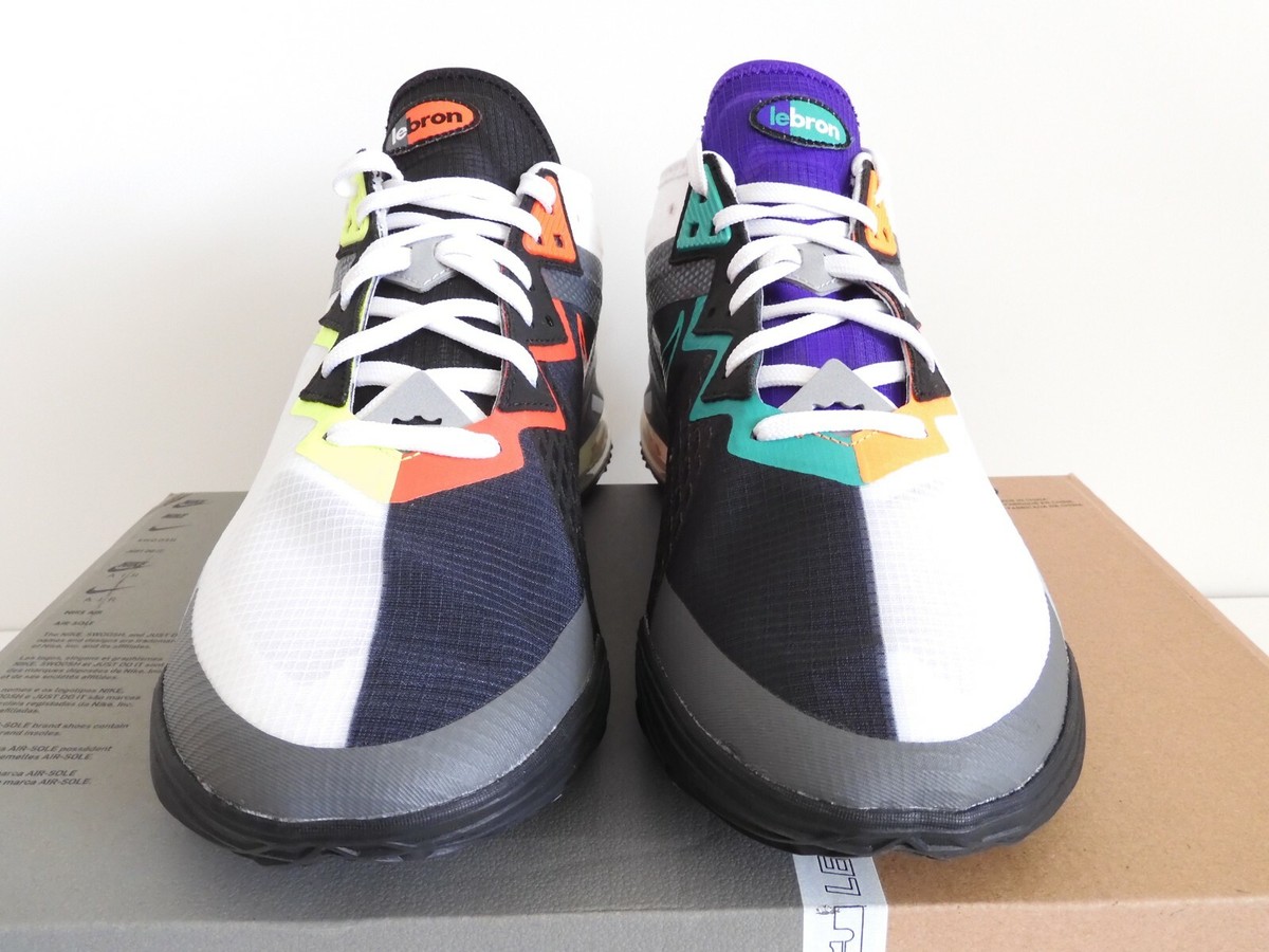 NIKE LEBRON XVIII 18 LOW AIR MAX 95 GREEDY WHITE-BLACK-IRON SZ