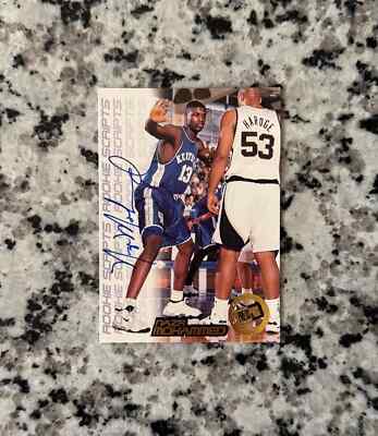 1998 Press Pass Double Threat Rookie Scripts Nazr Mohammed Auto RC Mint ...