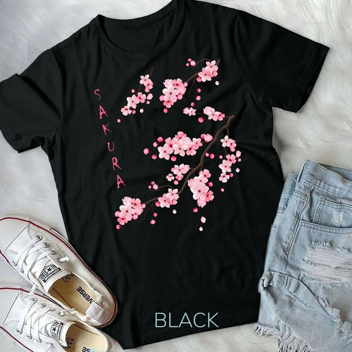T-Shirt, Japanese Cherry Blossom, Sakura T-Shirt, Japanese Cherry Blossom, Sakura