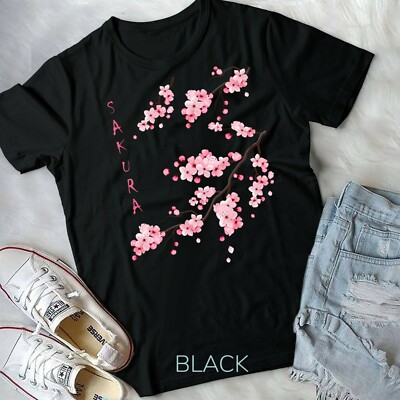 Vintage Sakura Cherry Blossom Japanese Graphical Art Unisex