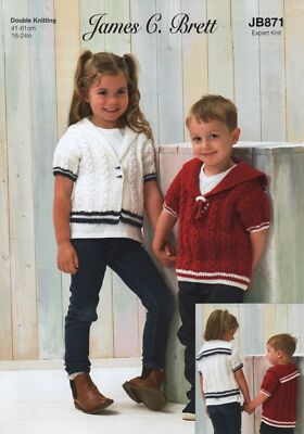 Expert Strick Strickmuster Maritim Pullover & Cardigan James Brett DK JB871