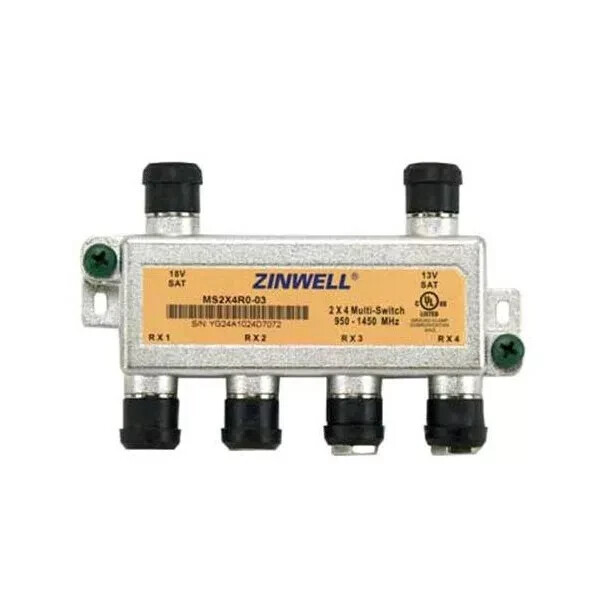 DirecTV Zinwell 2 X 4 Multi-switch 950-1450 Mhz - 1450 Mhz (ms2x4r0-03)
