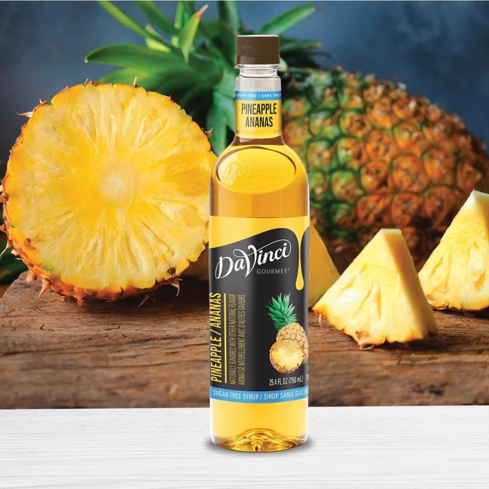 Jarabe de piña sin azúcar DaVinci (750 ml), KK-piña-sf Foto 2 de 4