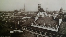 Vienna Austria RPPC Postcard Early 1900s Panorama View Cathedral Spires Church 
