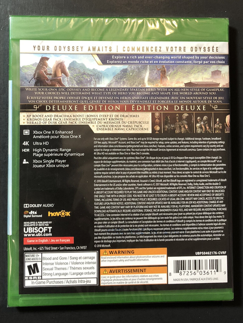 Assassin's Creed Odyssey [ DELUXE Edition ] (XBOX ONE) NEW | eBay