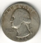 USA - 1936D - Washington ¼ $ - Silver Eagle - Rare - #12163RG
