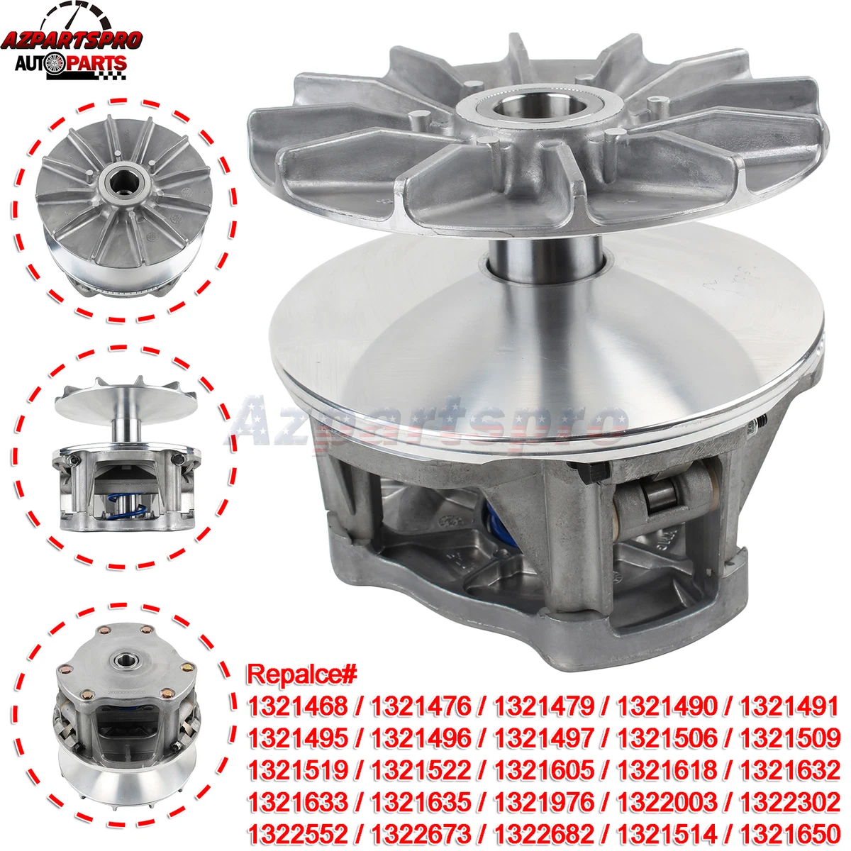 Primary Drive Clutch Assy for Polaris 1321632 1321633 1321635 
