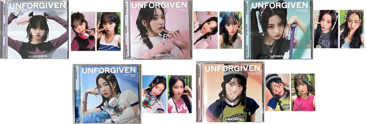 LE SSERAFIM JAPAN UNFORGIVEN SOLO ver. CD PHOTO CRAD
