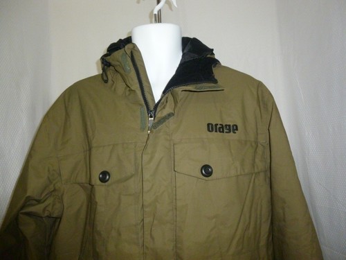 Orage Prime 05 Fabric Technology Ski Snowboard Snow Jacket Mens Size L Olive - Picture 4 of 8