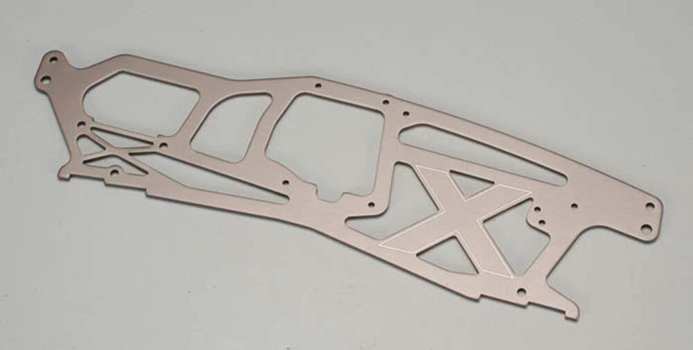HPI Racing 1 8 Savage X SS 4.6 MAIN RIGHT CHASSIS 2.5MM ALUMINUM GRAY