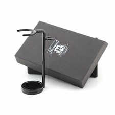 Men Shaving Razor and Brush Stand in Black Powder Coating Durable Brush Holder