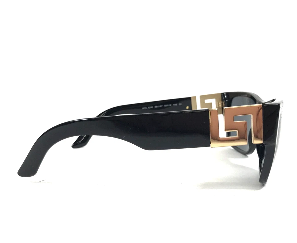 Gafas de sol Versace MOD.4296 GB1/87 marcos cuadrados dorados traseros con lentes gris oscuro Foto 4 de 4