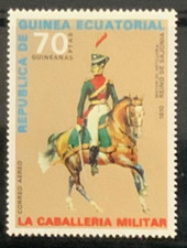 Equatorial Guinea #Mi781 MNH 1976 Saxon artilleryman 1810 [76-07 YTPA67B]
