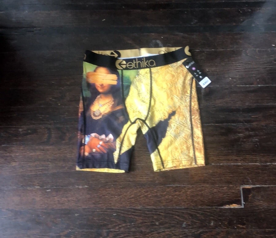 Cueca boxer ETHIKA The Masterpiece dupla face ouro preto comprimento médio GG nova com etiquetas - Imagem 4 de 4