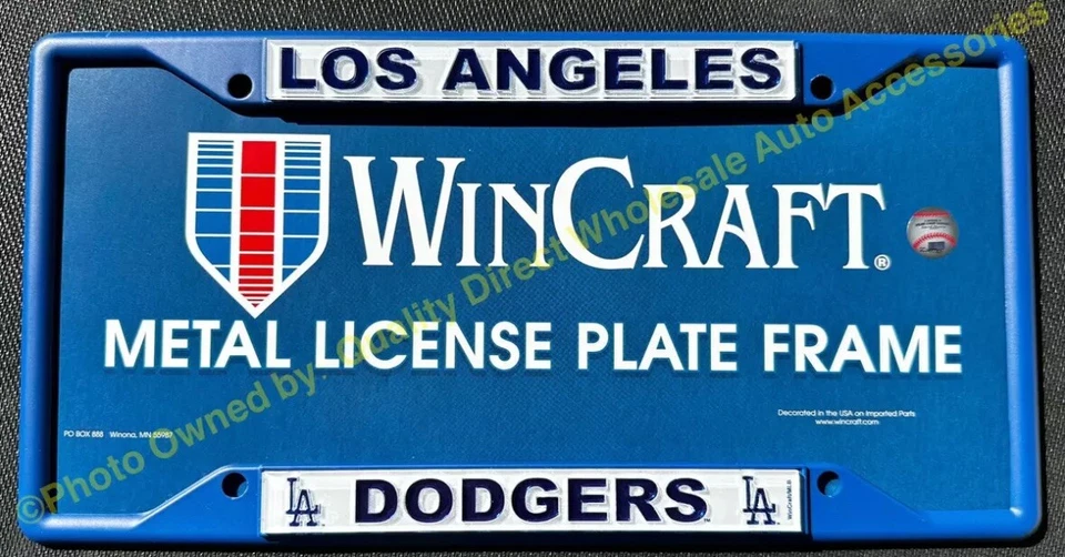 METAL LA DODGERS ✅ AUTÉNTICO AUTO Marco de matrícula Los Ángeles MEJOR REGALO 🎁 Foto 2 de 3
