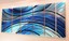 thumbnail 4 - Metal Wall Art Modern Abstract Painting Sculpture Home Decor Blue Large Big Work