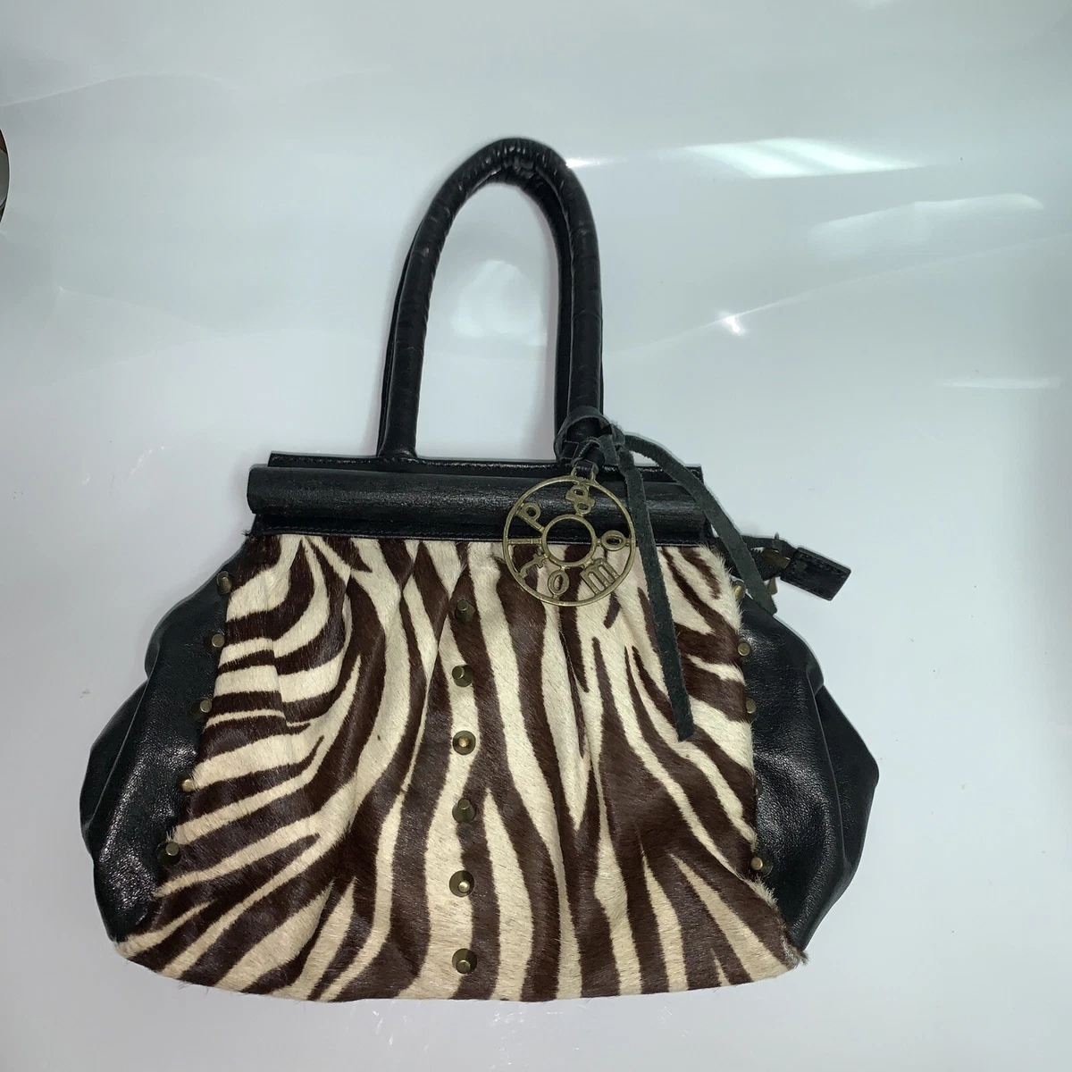 Fuzzy Zebra Print Vegan Leather Crossbody Bag – Dolls Kill