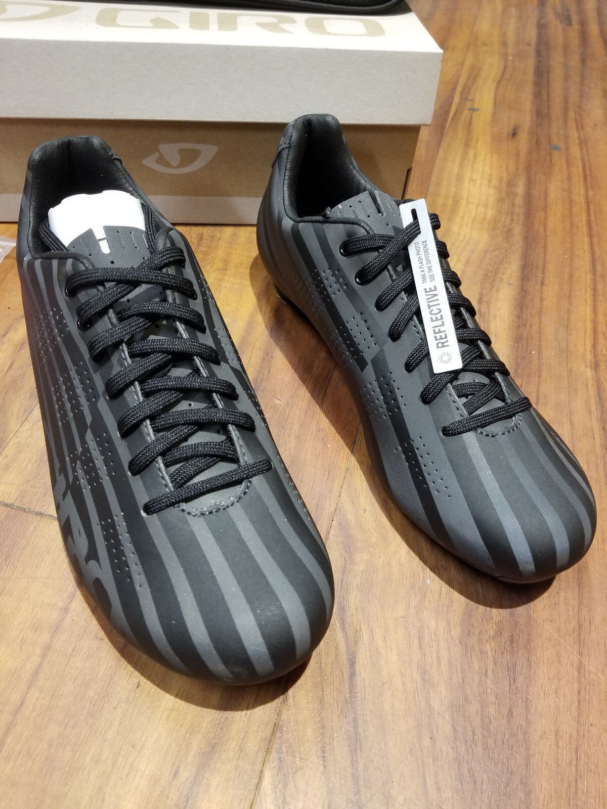 Road Cycling Shoes, Dark Shadow, Size 