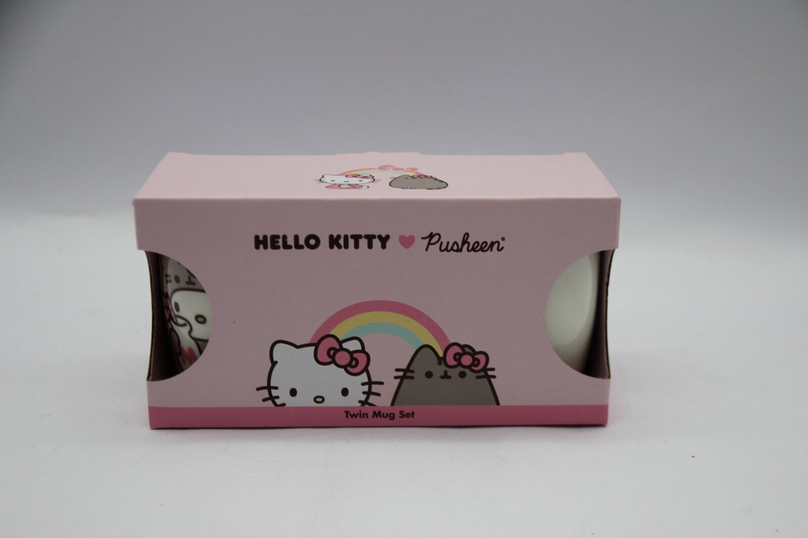 puckator Hello Kitty Pusheen die Katze Tassen aus Porzellan 2er Set 300 ml Neu