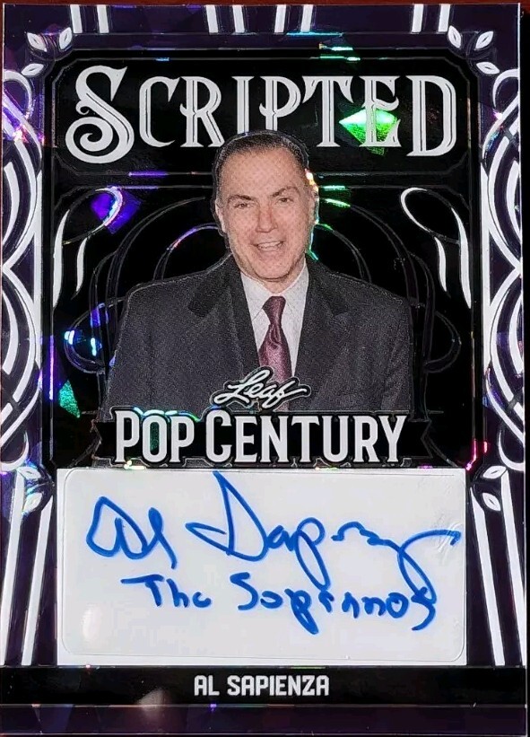 AL SAPIENZA 2024 Leaf Pop Century AUTO PURPLE CRYSTALS #1/1 Sopranos INSCRIPTION
