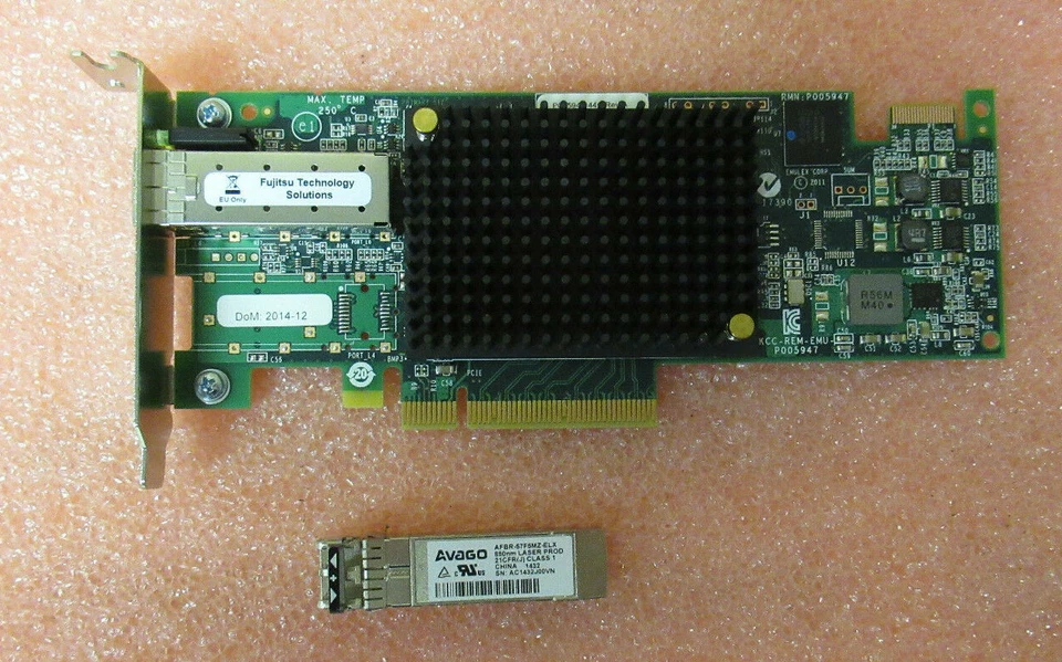 Fujitsu Emulex LPe16000 1-Port 16G FC Host Bus Adapter S26361-F4994-L501 LP +SFP - Image 3 of 4