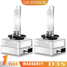 2pcs Xenon D3S 6000K White Bulbs HID Headlight 35w Replace for OEM Factory Lamps