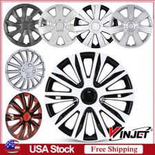 Set Of 4 Hubcaps 14-17 Inch Wheel Covers For Toyota Corolla Nissan Versa Chevy