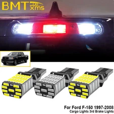 2 White 1 Red 912 921 LED Cargo 3rd Brake Light Bulbs for Ford F-150 1997-2020